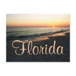 Florida sunset postcard