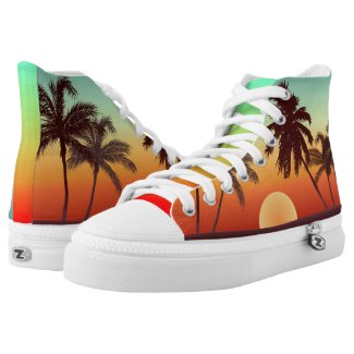 Florida Sunset Printed Shoes