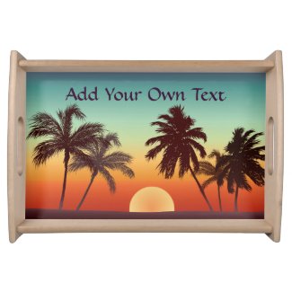 Florida Sunset Serving Tray