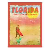 Florida Surfer Postcard