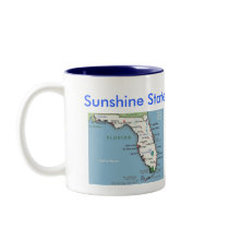 Florida Symbols & Map mugs by archemedes Florida Symbols & Map mugs