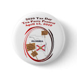 Florida Tax Day Tea Party Protest Button