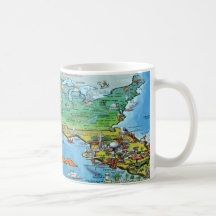Florida USA Map Mugs