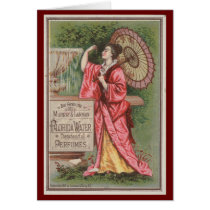 Florida Water Vintage Image Greeting Card