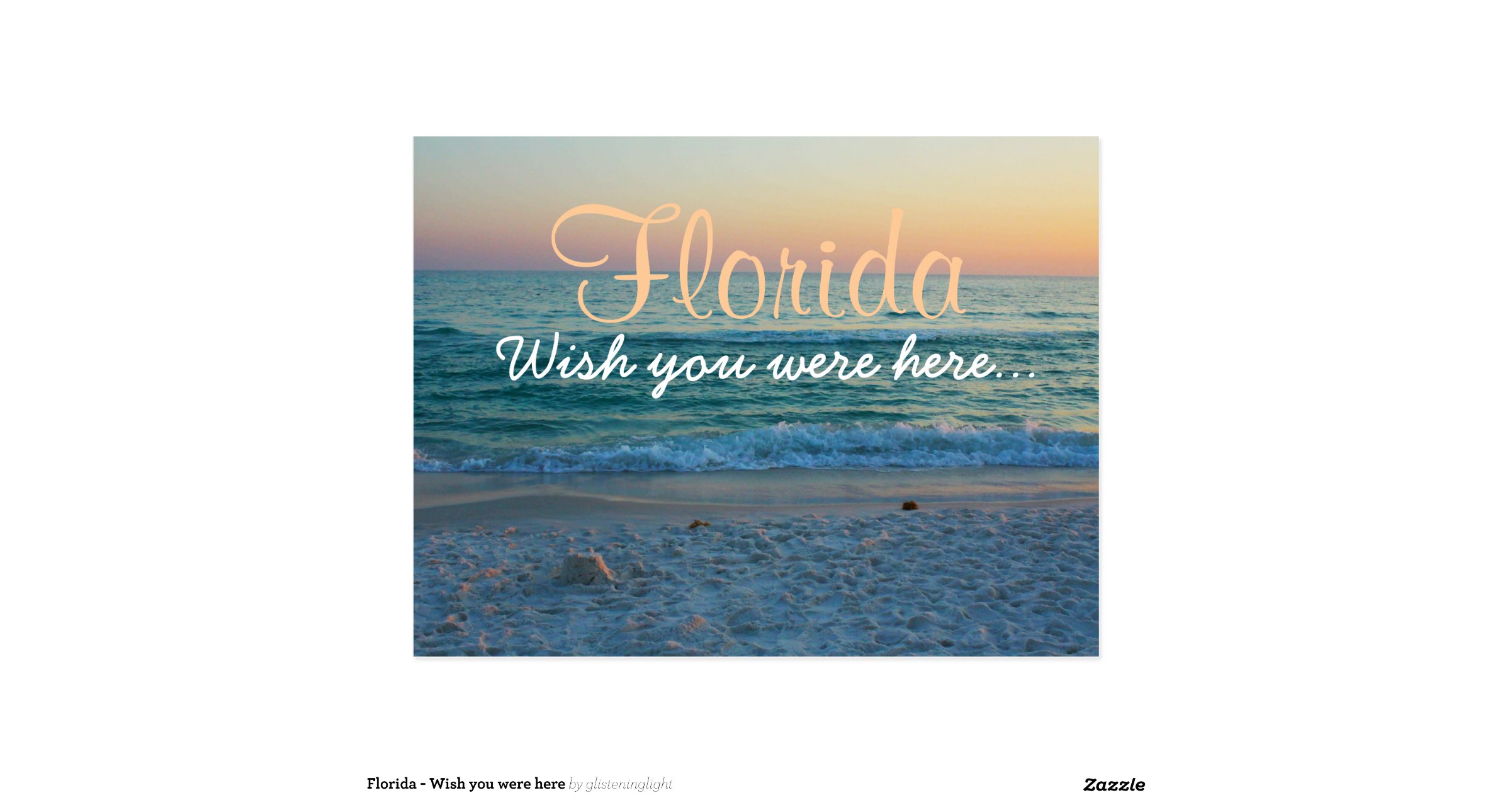 florida wish you were here postcard r2538a59a511c42ac9f7d6202db97e78d