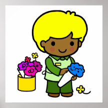 Florist boy posters