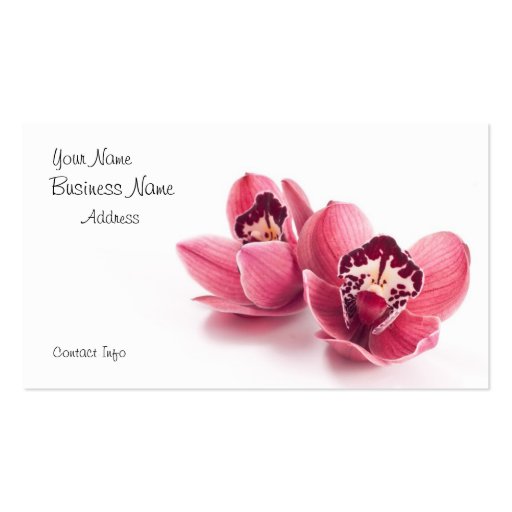 Florist Business Card (front side)