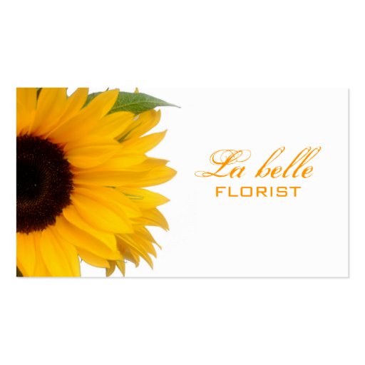 Florist Business Card (front side)