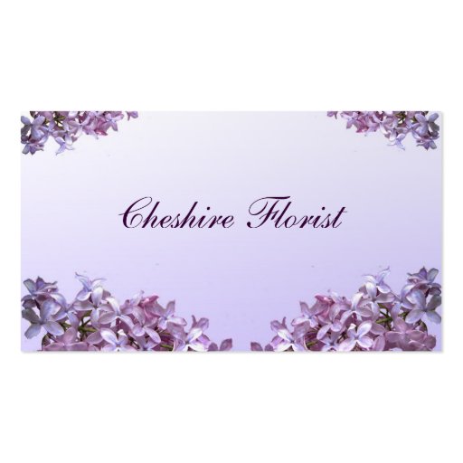 Florist Business Cards (front side)
