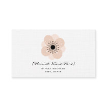 Florist / Floral Designer Business Card - Anemone
