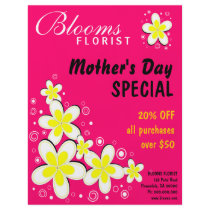Florist Floral Flower Frangipani Flyer