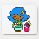 Florist Girl mousepads