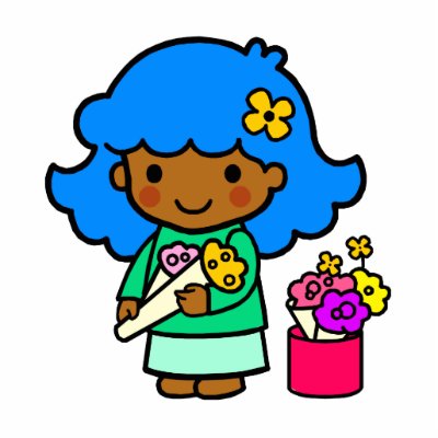 Florist Girl Acrylic Cut Out by OccupationStation