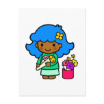 Florist Girl Post Card