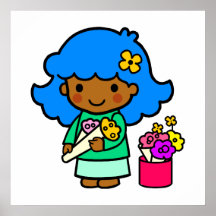 Florist Girl Posters