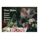 FLORIST MAKING A BOUQUET WITH COLORFUL FLOWERS BUSINESS CARD TEMPLATES