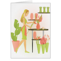 Florist-Peach cards by trennea Florist-Peach cards