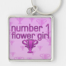 Florista del número 1 llaveros