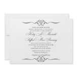 Flourish Border Custom Invitation