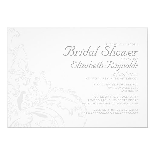 Flourish Bridal Shower Invitations