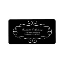Flourish Frame Address Labels Customizable Color