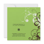 flourish; green reception personalized announcements