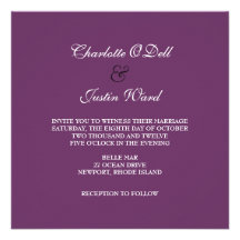 flourish monogram wedding custom invite