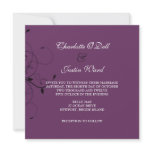 flourish monogram wedding personalized announcement