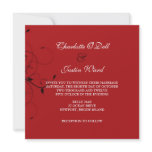 flourish monogram wedding custom announcement