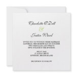 flourish monogram wedding custom invites
