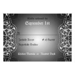 Flourish RSVP Bride & Groom Reception Cards Custom Invites