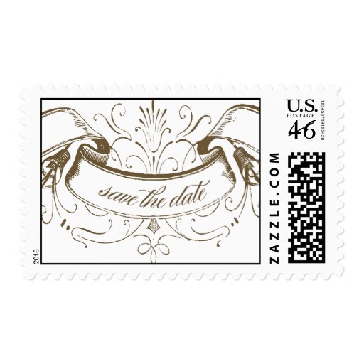 flourish save the date postage