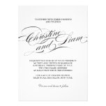Flourish Script Wedding Invitation