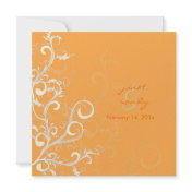 Flourish/swirls leaves/orange