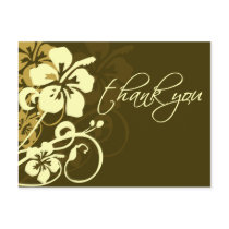 Flourish Thank You Postcard by Buttercup_Designs Flourish Thank You Postcard