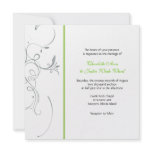 flourish wedding personalized announcement