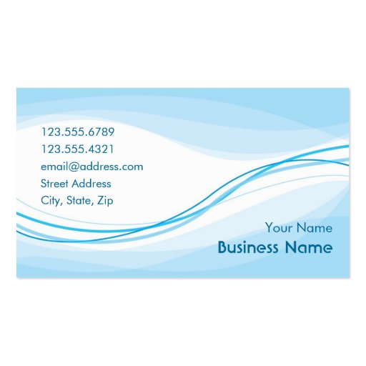 Flow Business Card (blue) (front side)