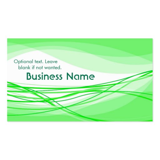 Flow Business Card (green) (back side)