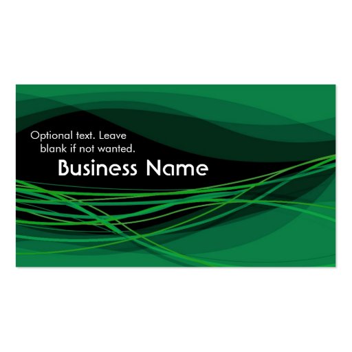 Flow Business Card (night green) (back side)