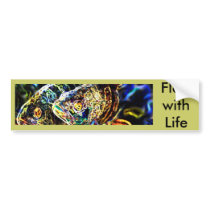 Flow with Life Glowing Fish Junglewalk.com bumper stickers by junglewalkcom Flow with Life Glowing Fish Junglewalk.com bumper stickers
