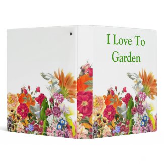 flower1, I Love To Garden binder