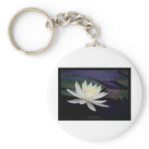 Flower 039 White Water Lily Key Chains