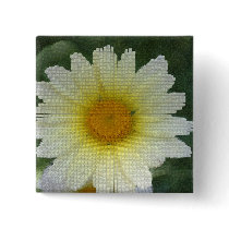 Flower #3 button
