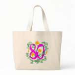 Flower 80th Birthday Gifts Bags