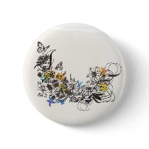 flower abstarct pin