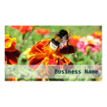 Flower Addict - Bumble-Bee Elegant Business Cards