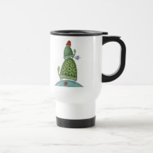 Flower and Frog travel mug