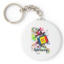 Flower Andorra Key Chain
