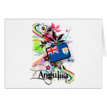 Flower Anguilla Greeting Cards