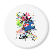 Flower Anguilla Magnet